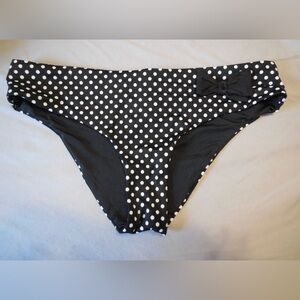 New Le Bain by Elan women's black & white polka dot swim bottom - Size 10 US